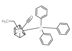 carbon monoxide,cyclopenta-1,3-diene,ethane,iron(6+),triphenylphosphanium Structure