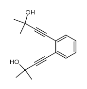 1,2-bis(2-hydroxy-2-methyl-4-but-3-ynyl)benzene结构式