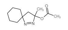 1,2-Diazaspiro[4.5]dec-1-en-3-ol,3-methyl-, 3-acetate结构式