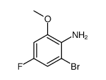 2-Bromo-4-Fluoro-6-Methoxyaniline Structure
