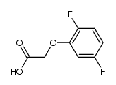 2-(2,5-二氟苯氧基)乙酸结构式
