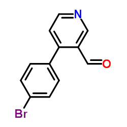 4-(4-BROMOPHENYL)-3-PYRIDINECARBOXALDEHYDE结构式