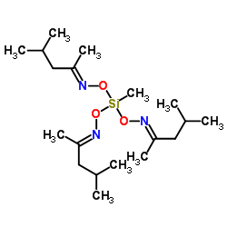 三(甲基异丁酮肟基)甲基硅烷结构式
