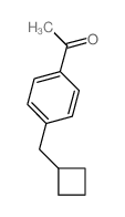 1-[4-(cyclobutylmethyl)phenyl]ethanone Structure