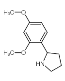 2-(2,4-二甲氧基苯基)吡咯烷结构式