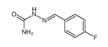 2-(4-fluorobenzylidene)hydrazinecarboxamide结构式