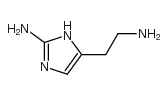 5-(2-Aminoethyl)-1H-imidazol-2-amine Structure