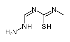 1-(hydrazinylmethylidene)-3-methylthiourea结构式