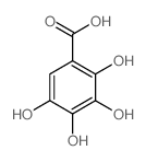 Benzoic acid,2,3,4,5-tetrahydroxy-结构式