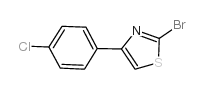 2-溴-4-(4-氯苯基)噻唑结构式