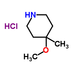 4-Methoxy-4-methylpiperidine hydrochloride (1:1) Structure