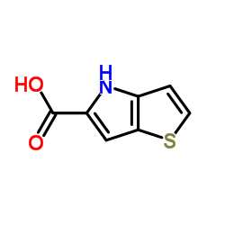 4H-噻吩并[3,2-b]吡咯-5-羧酸结构式