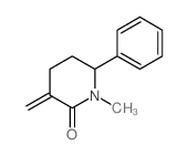 1-methyl-3-methylidene-6-phenyl-piperidin-2-one Structure