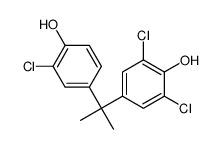 2,6-Dichloro-4-[2-(3-chloro-4-hydroxyphenyl)-2-propanyl]phenol Structure