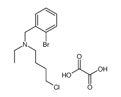 (2-bromophenyl)methyl-(4-chlorobutyl)-ethylazanium,2-hydroxy-2-oxoacetate结构式