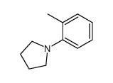 PYRROLIDINE, 1-(2-METHYLPHENYL)- Structure