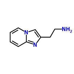 2-咪唑并[1,2-a]吡啶-2-乙胺结构式