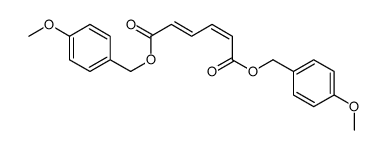 bis[(4-methoxyphenyl)methyl] hexa-2,4-dienedioate结构式