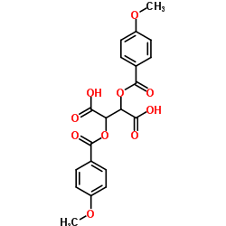 L-(-)-二对甲氧基苯甲酰酒石酸结构式