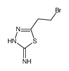 5-(2-Bromoethyl)-1,3,4-thiadiazol-2-amine Structure