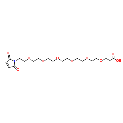 Mal-PEG6-acid结构式