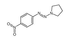 1-(4-nitrophenyl)-2-(pyrrolidin-1-yl)diazene结构式