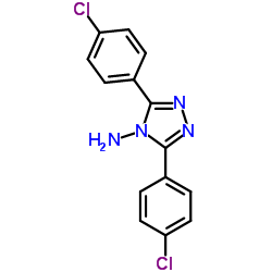 3,5-Bis(4-chlorophenyl)-4H-1,2,4-triazol-4-amine Structure
