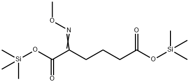 2-(Methoxyimino)hexanedioic acid bis(trimethylsilyl) ester结构式