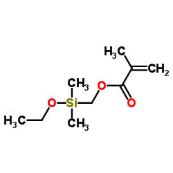 [Ethoxy(dimethyl)silyl]methyl methacrylate Structure