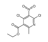 ethyl 4,6-dichloro-2-methyl-5-nitropyridine-3-carboxylate Structure