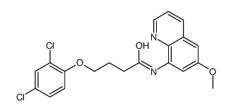 4-(2,4-dichlorophenoxy)-N-(6-methoxyquinolin-8-yl)butanamide Structure