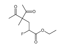 ethyl 4-acetyl-2-fluoro-4-methyl-5-oxohexanoate Structure