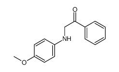 2-(4-methoxyanilino)-1-phenylethanone结构式