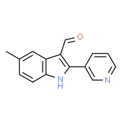 1H-Indole-3-carboxaldehyde,5-methyl-2-(3-pyridinyl)-(9CI) Structure