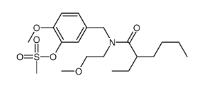 [5-[[2-ethylhexanoyl(2-methoxyethyl)amino]methyl]-2-methoxyphenyl] methanesulfonate Structure
