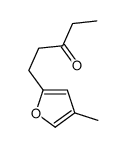 1-(4-methylfuran-2-yl)pentan-3-one结构式