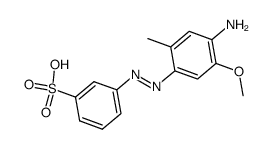 3-[(4-Amino-5-methoxy-2-methylphenyl)azo]benzenesulfonic acid Structure