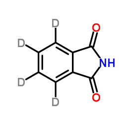氘代D4-邻苯二甲酰亚胺结构式