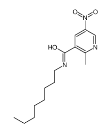 2-methyl-5-nitro-N-octylpyridine-3-carboxamide Structure