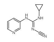 3-cyano-2-cyclopropyl-1-pyridin-3-yl-guanidine结构式