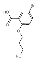 5-溴-2-丁氧基苯甲酸结构式