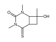 7-hydroxy-3,5,7-trimethyl-2-sulfanylidene-3,5-diazabicyclo[4.2.0]octan-4-one Structure