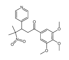 3',4',5'-Trimethoxy-4-methyl-4-nitro-3-(4-pyridyl)valerophenon Structure