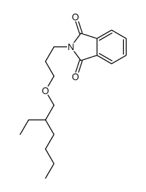 2-[3-(2-ethylhexoxy)propyl]isoindole-1,3-dione Structure
