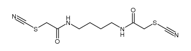 2,2'-bis-thiocyanato-N,N'-butane-1,4-diyl-bis-acetamide Structure