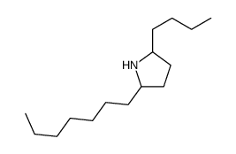 2-butyl-5-heptylpyrrolidine Structure