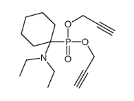 1-bis(prop-2-ynoxy)phosphoryl-N,N-diethylcyclohexan-1-amine结构式