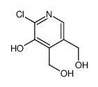 2-chloro-4,5-bis(hydroxymethyl)pyridin-3-ol结构式