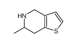 (9CI)-4,5,6,7-四氢-6-甲基-噻吩并[3,2-c]吡啶结构式