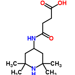 4-Oxo-4-[(2,2,6,6-tetramethyl-4-piperidinyl)amino]butanoic acid结构式
